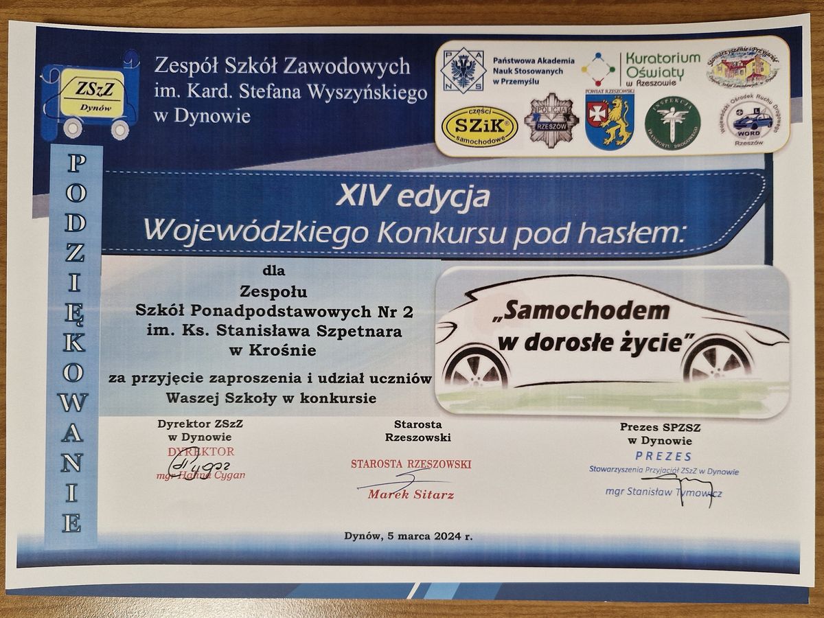Samochodem w dorosłe życie kolejny etap konkursu 10