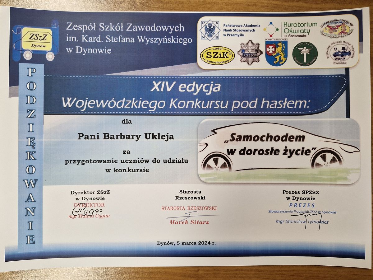 Samochodem w dorosłe życie kolejny etap konkursu 9