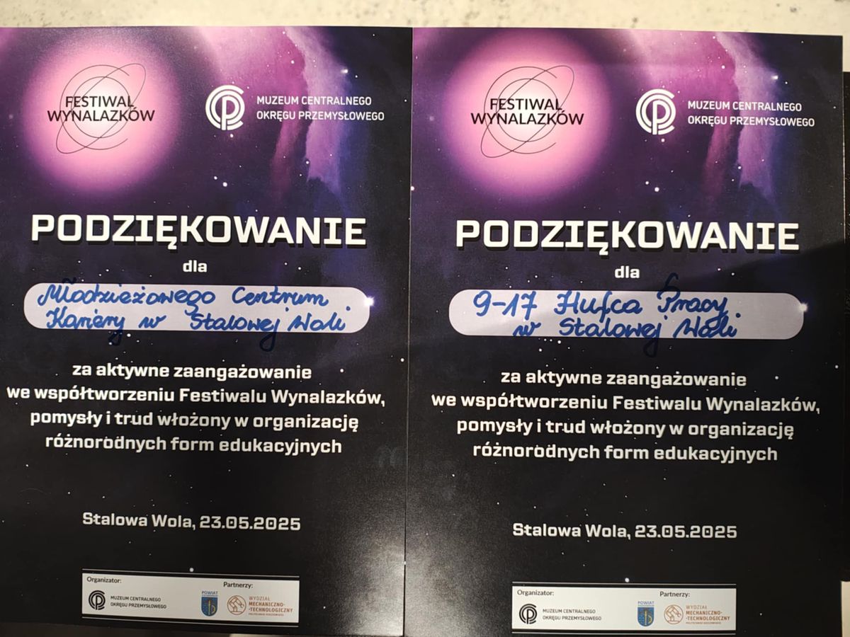 Technologie i możliwości rozwoju stalowowolskie jednostki OHP na Festiwalu Wynalazków w Muzeum COP 5