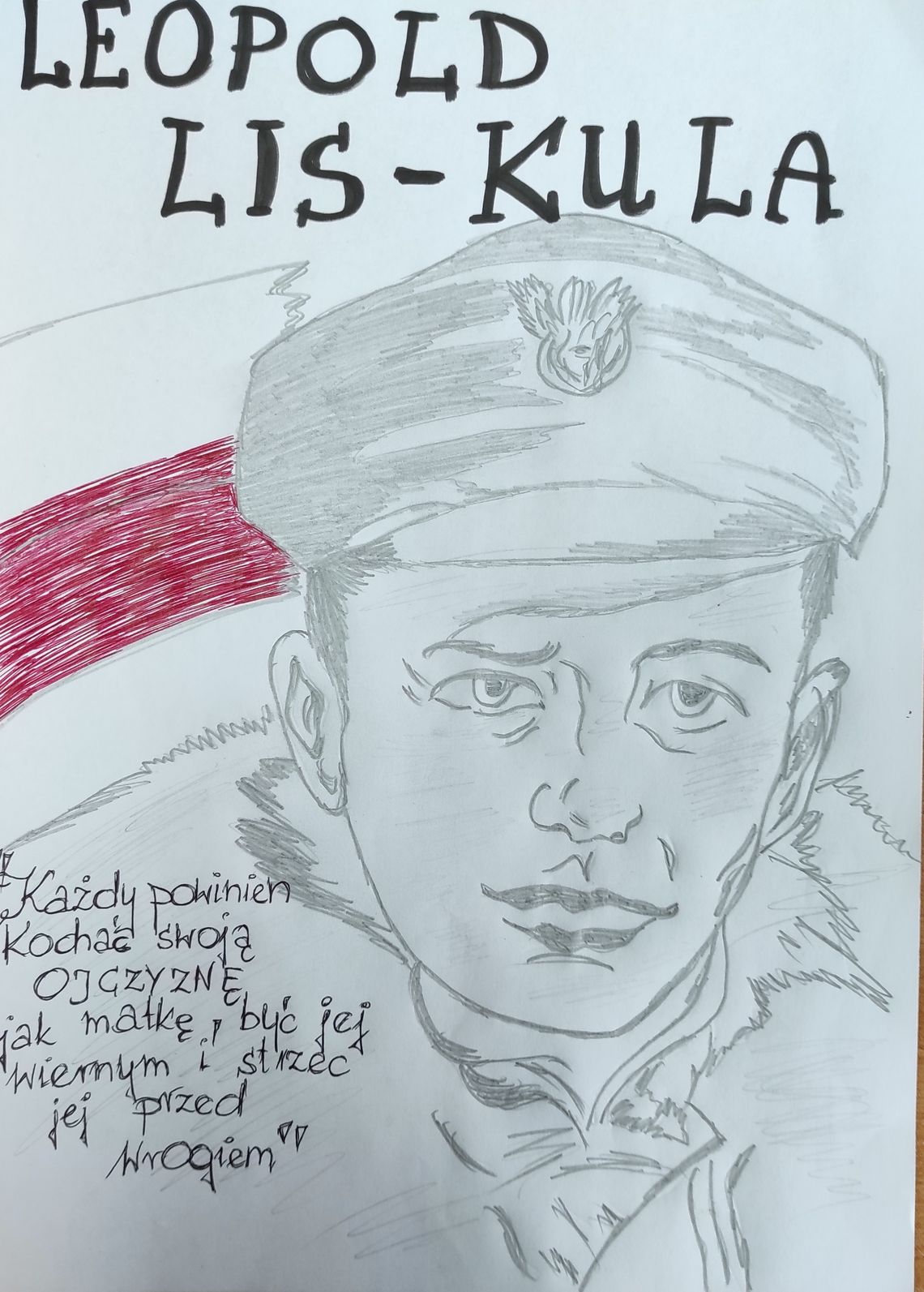 1.BOHATER NIEPODLEGŁOŚCI KONKURS PLASTYCZNY W 9 8 HP W SANOKU