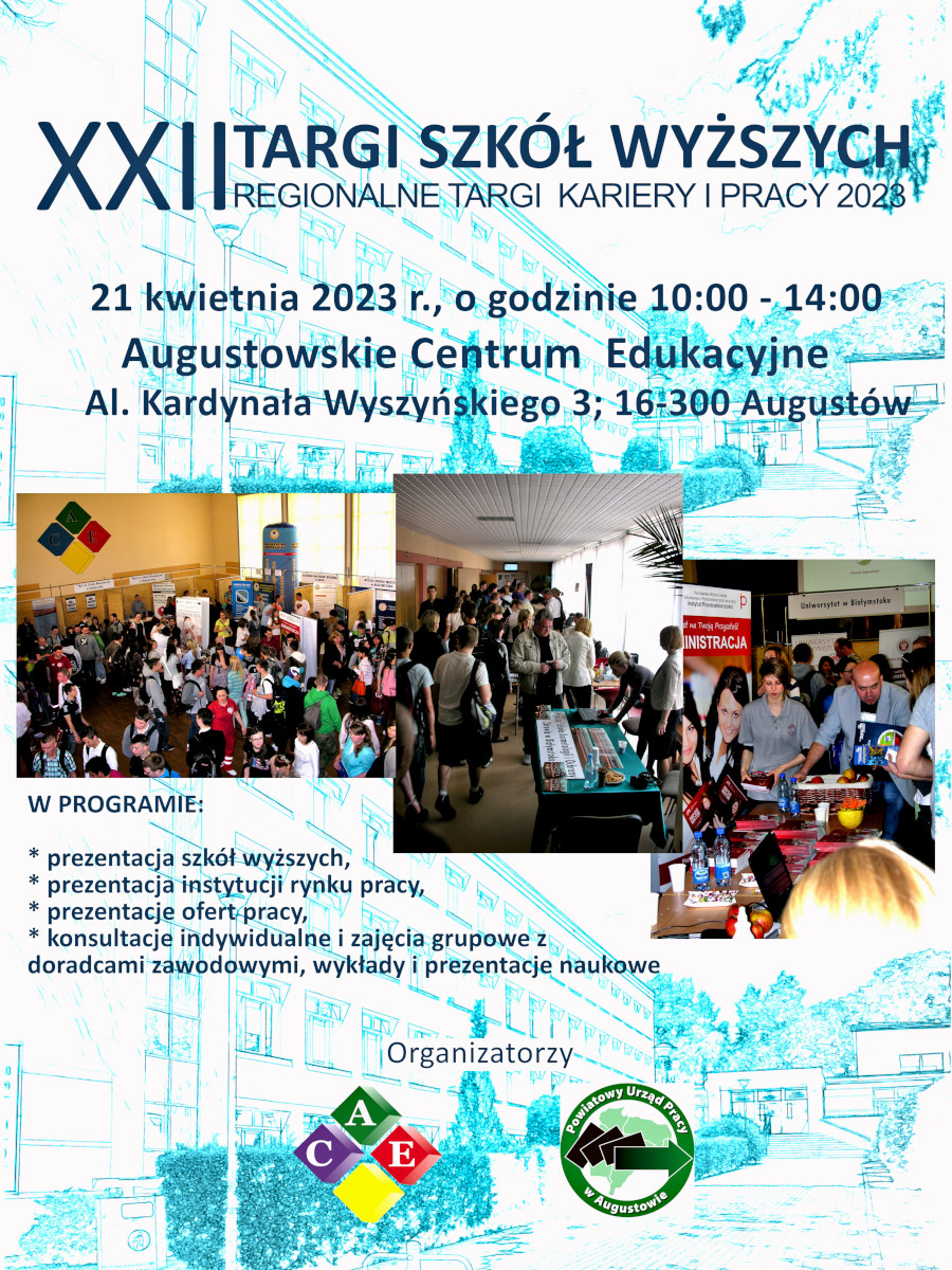 Augustów: „XXII Targi Szkół Wyższych – Regionalne Targi Kariery i Pracy 2023”