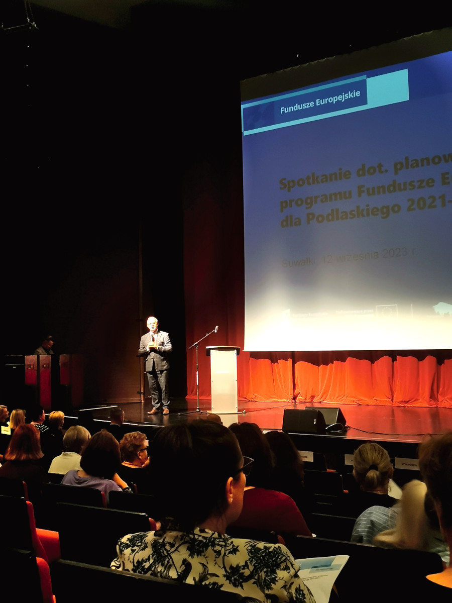 Suwałki: Spotkania informacyjne dotyczące naborów z programu Fundusze Europejskie dla Podlaskiego 2021-2027