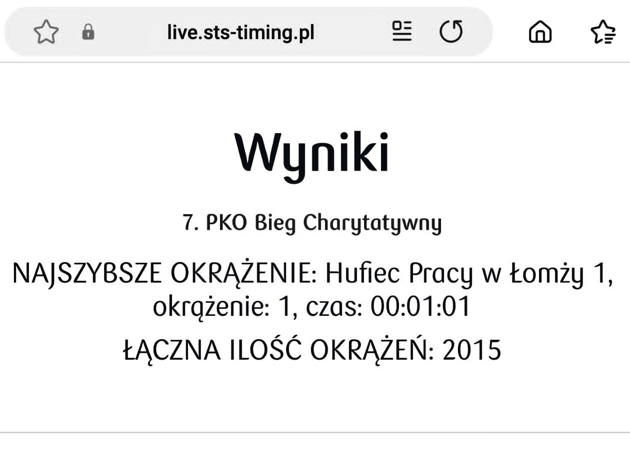 Łomża: 7 bieg charytatywny PKO BP „Pomagamy z każdym krokiem”